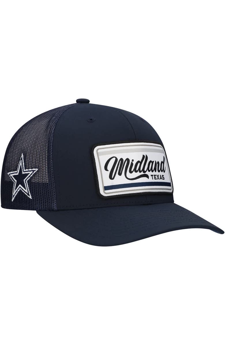 HOOEY Men's HOOey  Navy Dallas Cowboys  Midland Rig Trucker Adjustable Hat, Main, color, 