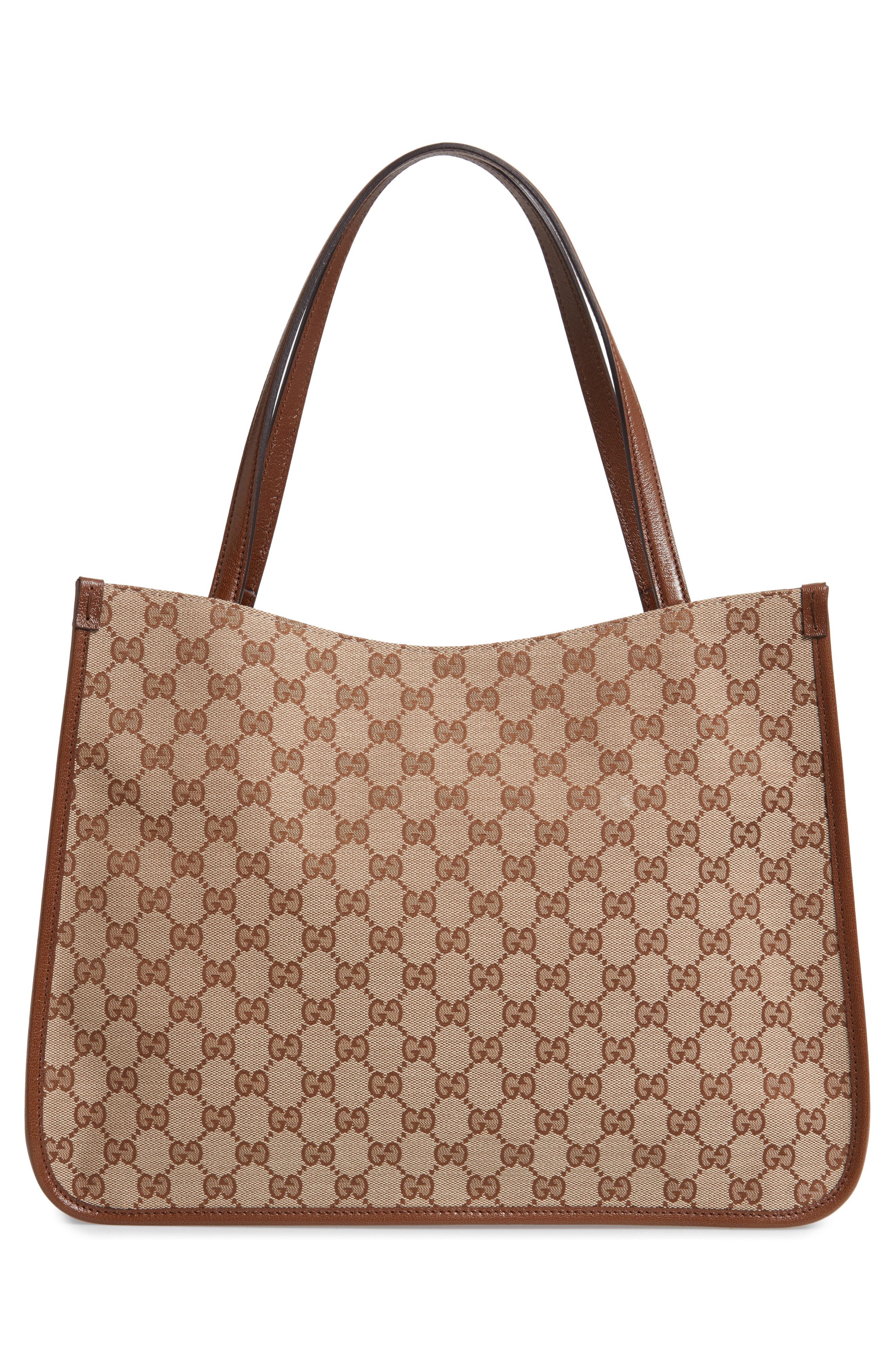 Gucci 1955 Horsebit GG Original Canvas Tote, Alternate, color, 