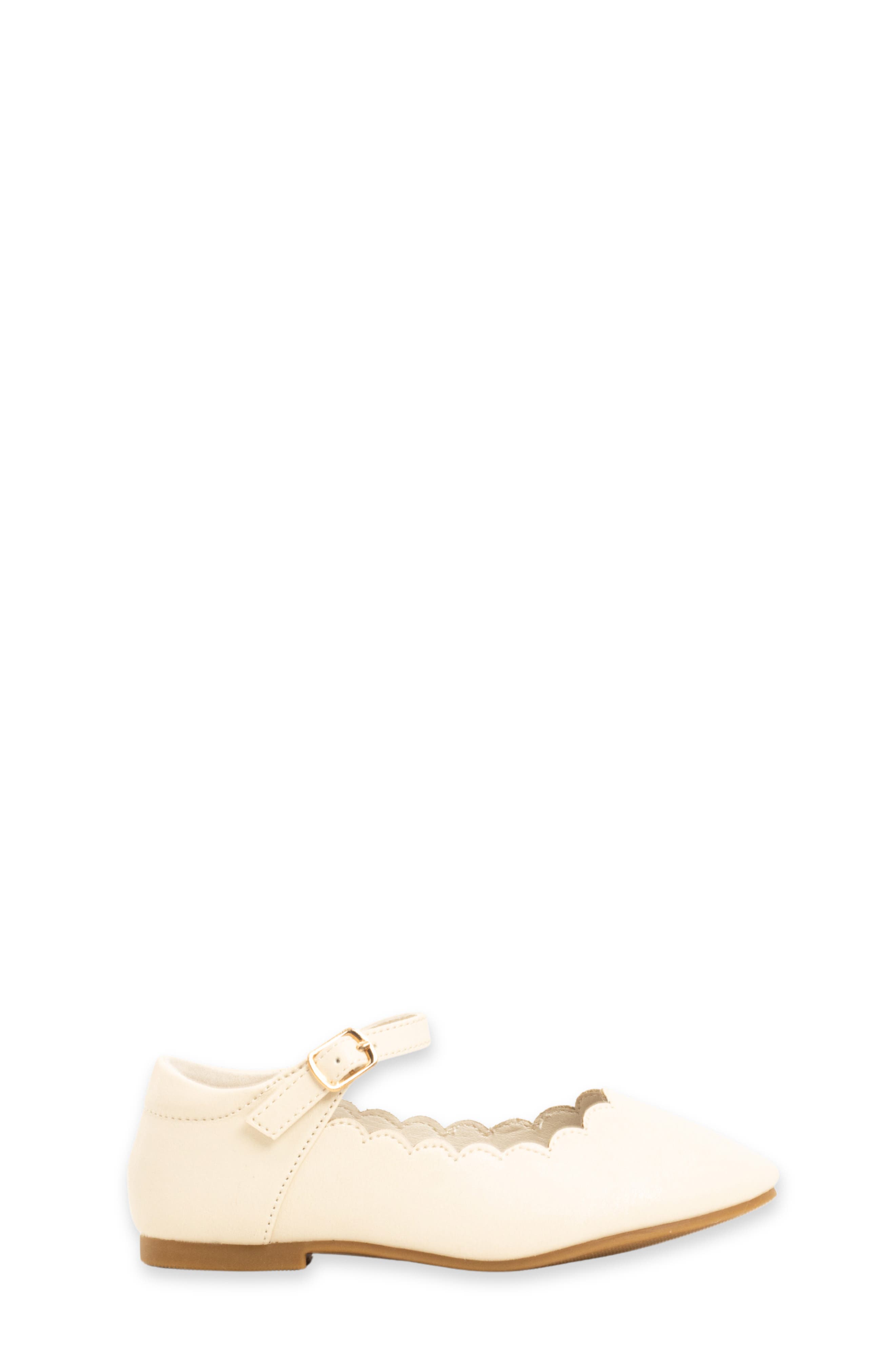 Kids' Agatha Mini Faux Leather Mary Jane, Alternate, color, BONE