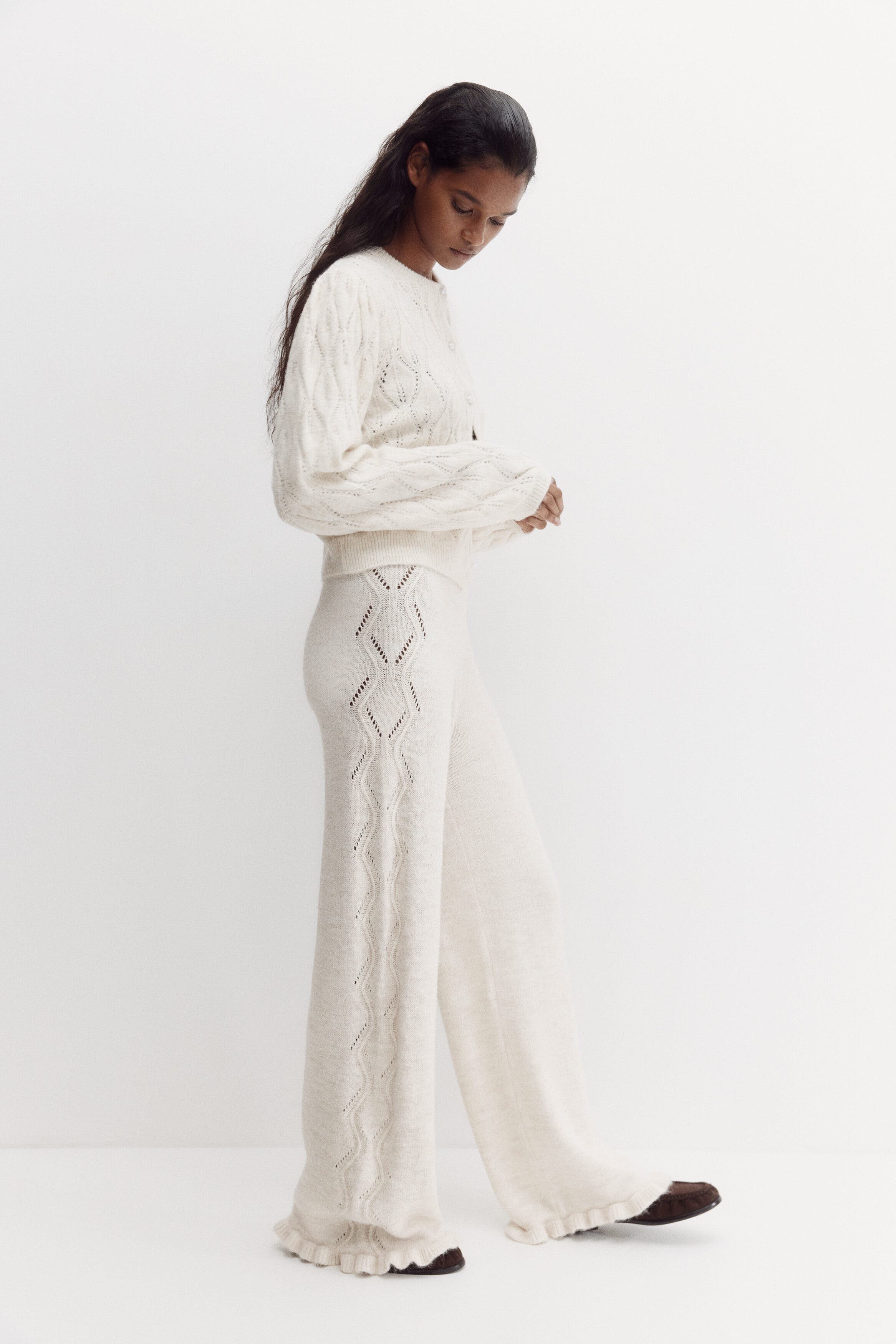 Pointelle-knit Trousers - image 2