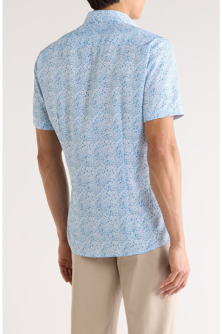 Short Sleeve Sport Shirt, Alternate, color, BLUE/ BLEU