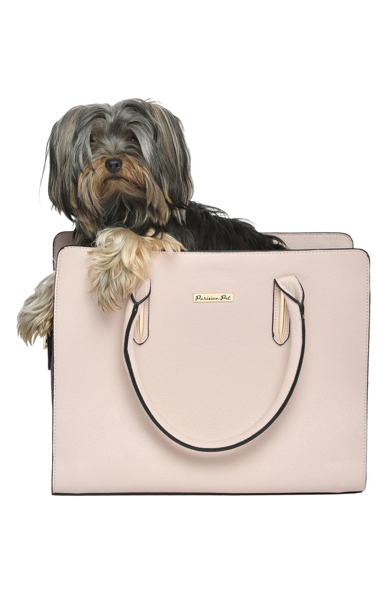 PARISIAN PET Mallorca Pet Carrier Tote, Alternate, color, Blush