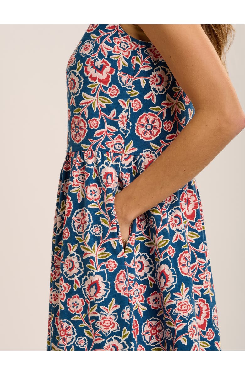 Brakeburn Mary Bloom Fit-and-Flare  Dress, Alternate, color, Blue