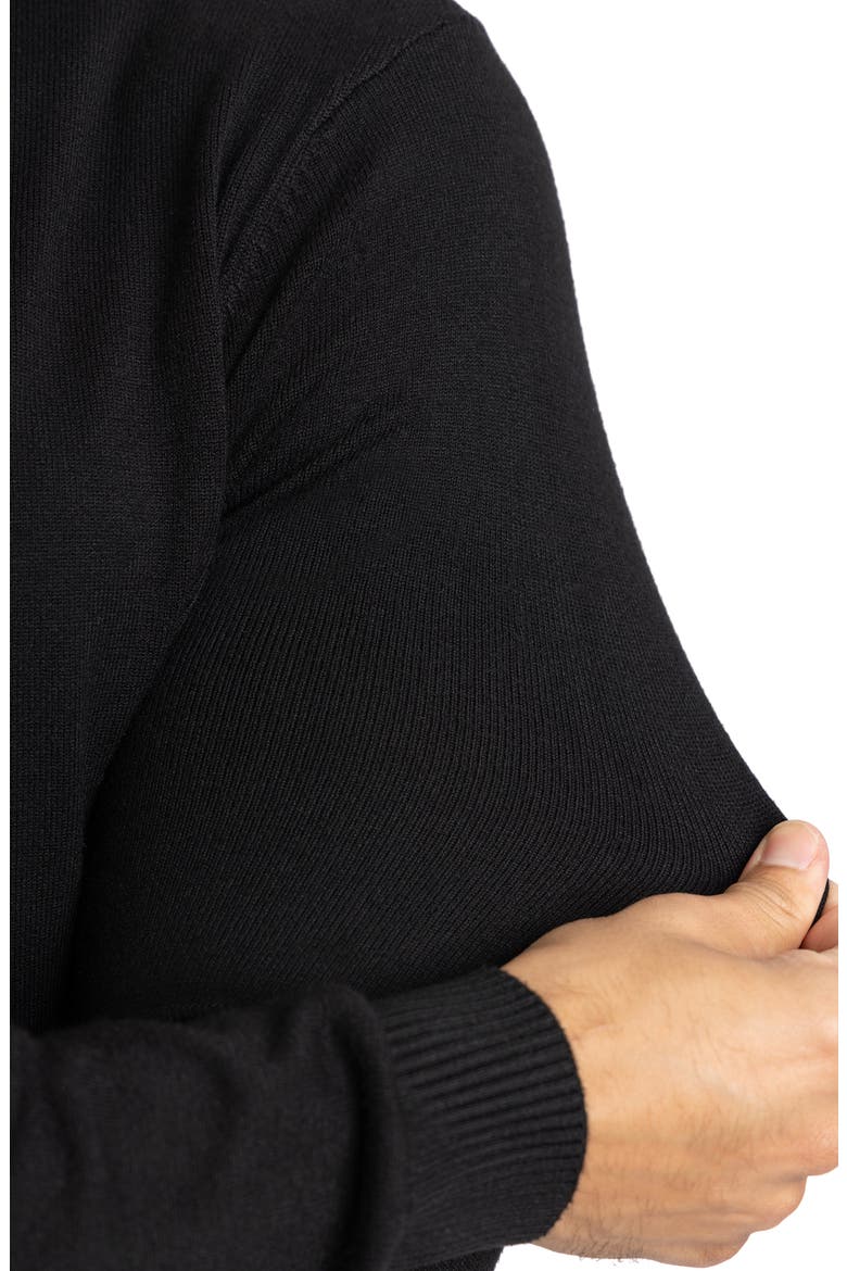 Turtleneck Pullover Sweater, Alternate, color, BLACK