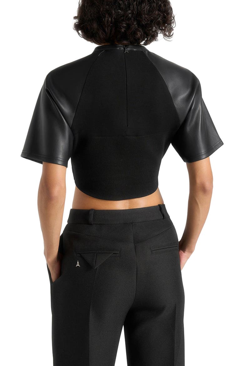 Juline Corset T-Shirt, Alternate, color, Black