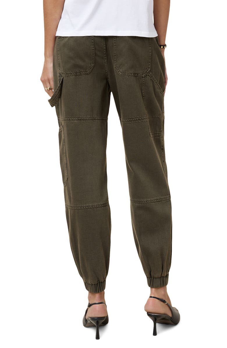 AllSaints Mila Denim Trousers, Alternate, color, Khaki Green