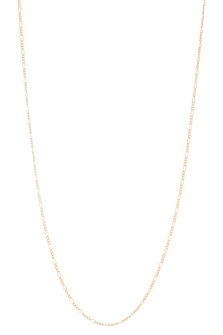 Figaro Chain Necklace, Main, color, YELLOW
