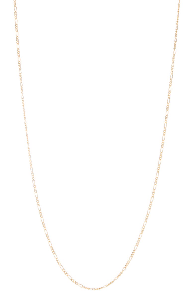 FUZION CREATIONS Figaro Chain Necklace, Main, color, Yellow