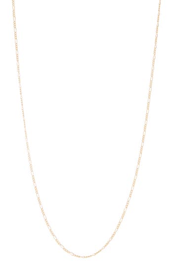 Fuzion Creations Figaro Chain Necklace In Yellow