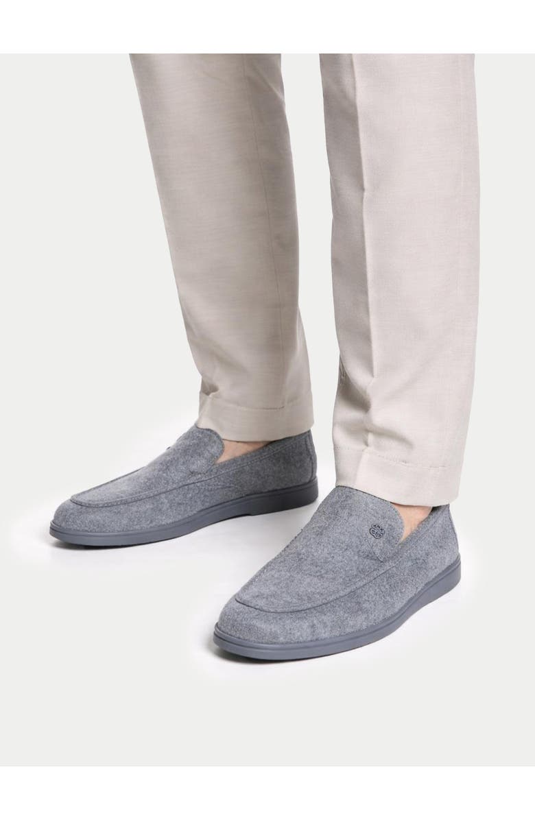 Gobi Cashmere Cashmere Loafers, Alternate, color, Steel Gray