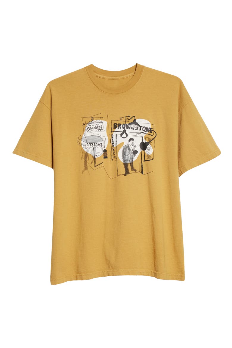 Shadazz Print Graphic Tee (Nordstrom Exclusive), Main, color, DRIED SUNFLOWER