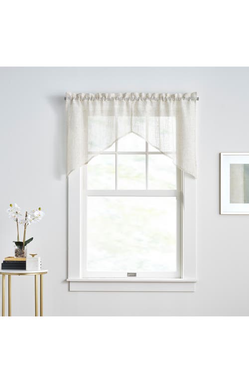 Dkny Set Of 2 Classic Sheer Swags In Linen