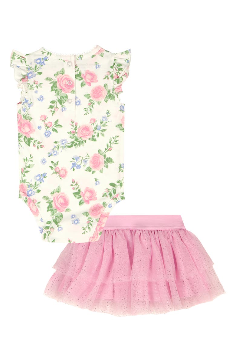 Juicy Couture Ruffle Bodysuit & Tutu Skort Set, Alternate, color, Pink
