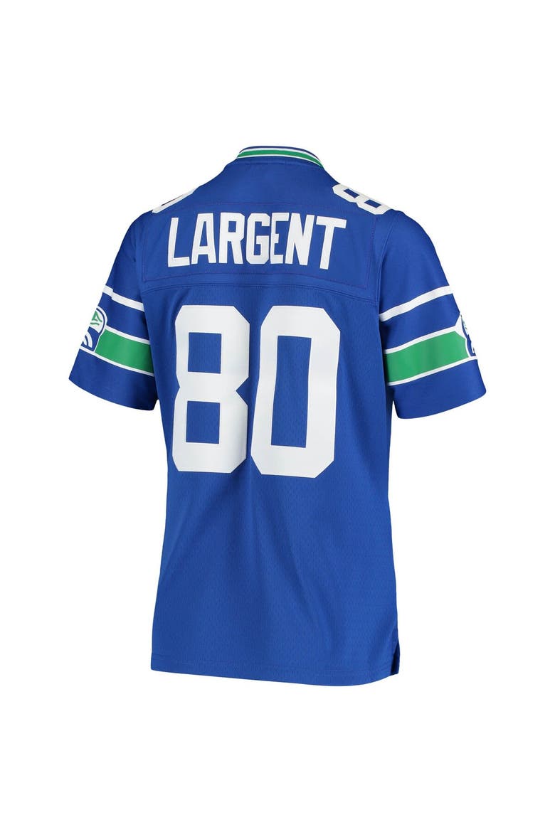 Women's Mitchell & Ness Steve Largent Royal Seattle Seahawks 1985 Legacy Replica Jersey, Alternate, color, Royal
