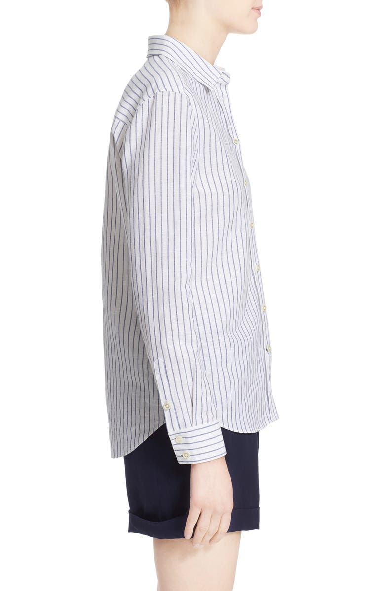 Kate Spade New York stripe linen & cotton shirt, Alternate, color,