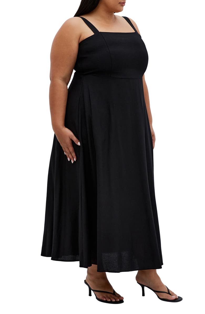 City Chic Collins Fit & Flare Maxi Dress, Alternate, color, 