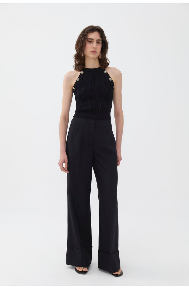 Nocturne High-Waist Flowy Palazzo Pants, Alternate, color,