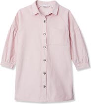 Lands' End Girls 3/4 Sleeve Corduroy Shirt Dress