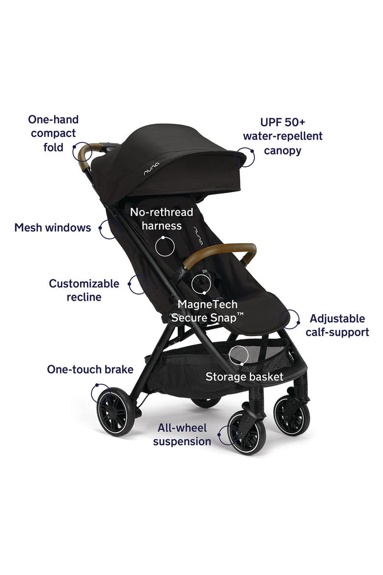 TRVL™ Lightweight Stroller, Alternate, color, CAVIAR
