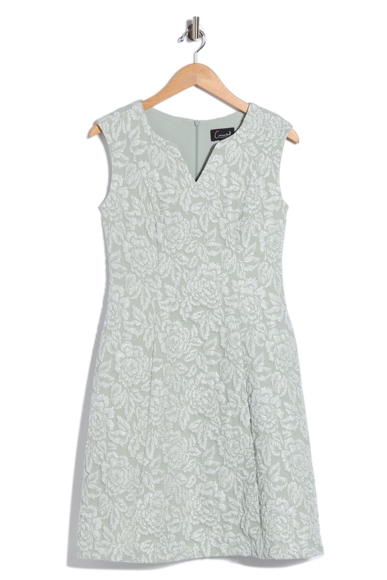 Jacquard Babydoll Dress, Alternate, color, SAGE