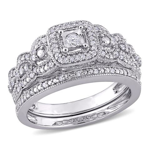 Diamond Princess Vintage Bridal Ring Set