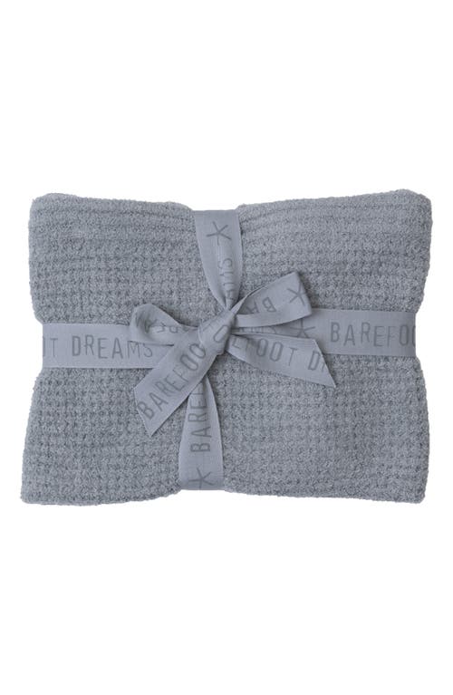 Barefoot Dreams Cozychic® Waffle Knit Receiving Blanket In Moonbeam