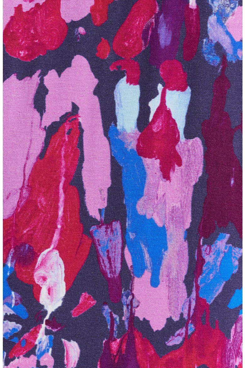 Sofia Print Crop Pajamas, Alternate, color, PAINT BURST MAGENTA