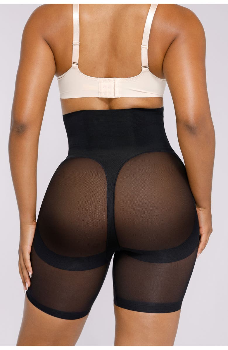 Shapellx High Waist Butt Lifting Shapewear Shorts, Alternate, color, Black