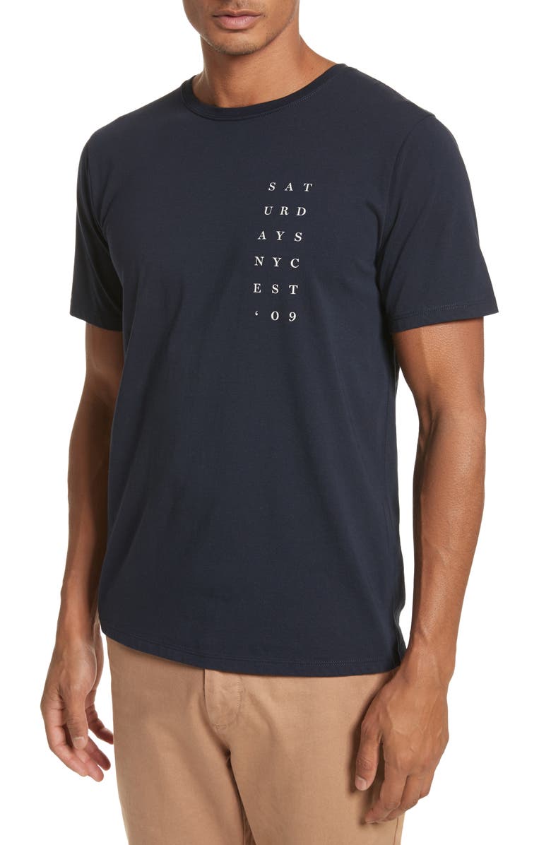 Saturdays NYC Stacked Graphic T-Shirt, Alternate, color, 