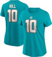 Nike Women's Nike Tyreek Hill Aqua Miami Dolphins Player Name & Number T-Shirt