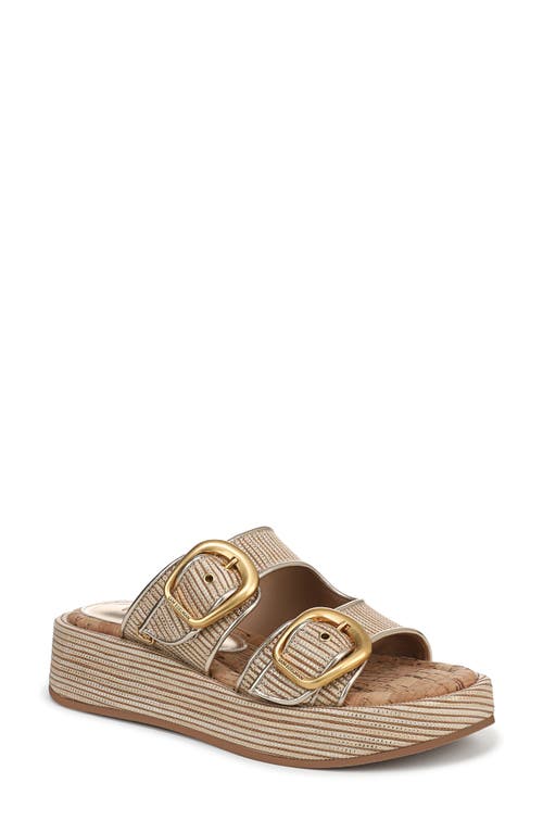 Sam Edelman Nerissa Two-strap Platform Sandal In Sunny Gold