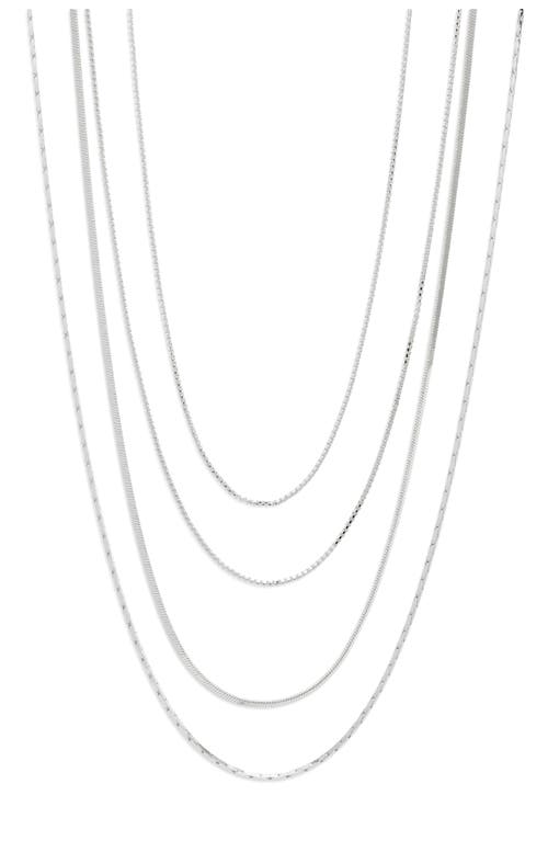 Nordstrom Demi Fine Layered Chain Necklace In Metallic