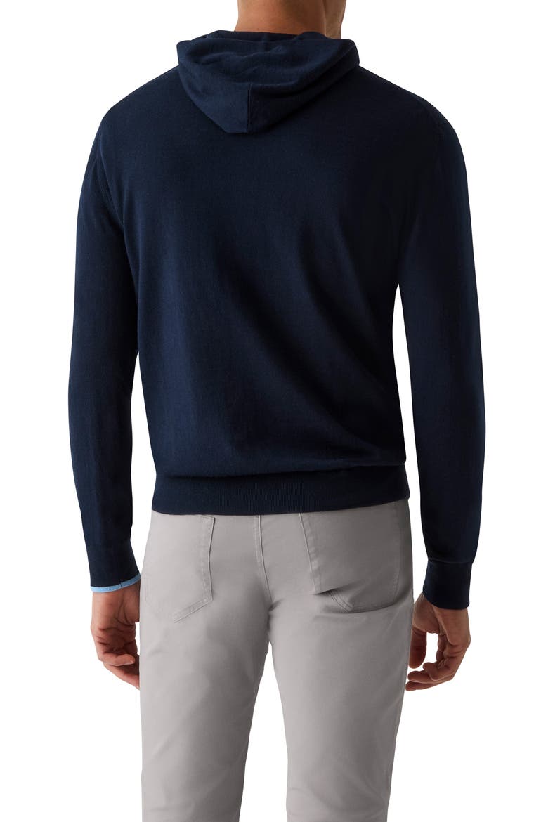 Saratoga Merino Wool Pullover Hoodie, Alternate, color, MALTESE BLUE