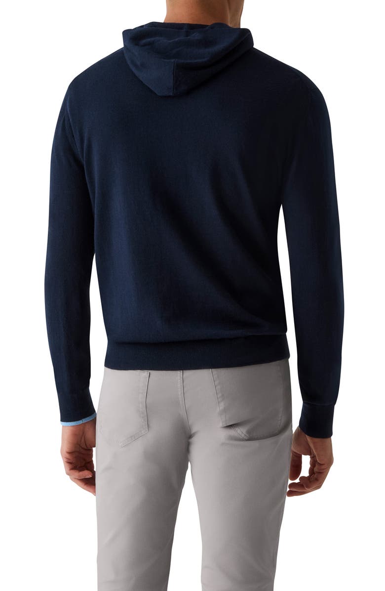 Greyson Saratoga Merino Wool Pullover Hoodie, Alternate, color, Maltese Blue