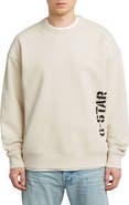 G-STAR Sprayed 89 Loose Organic Cotton Crewneck Sweatshirt