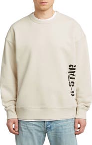 G-STAR Sprayed 89 Loose Organic Cotton Crewneck Sweatshirt