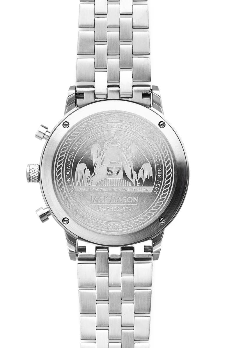 Jack Mason Racing Chronograph Bracelet Watch, 40mm, Alternate, color, 