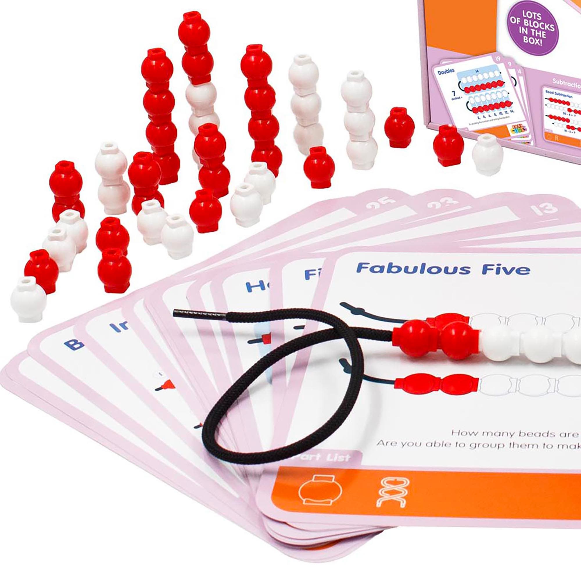 Junior Learning Mathcubes Bead Strings 30 Activity Set | Nordstrom