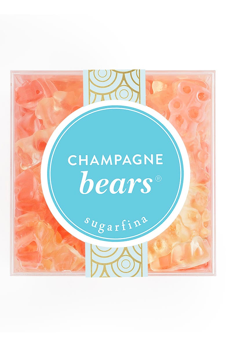 sugarfina Champagne Bears Small Candy Cube, Alternate, color, 