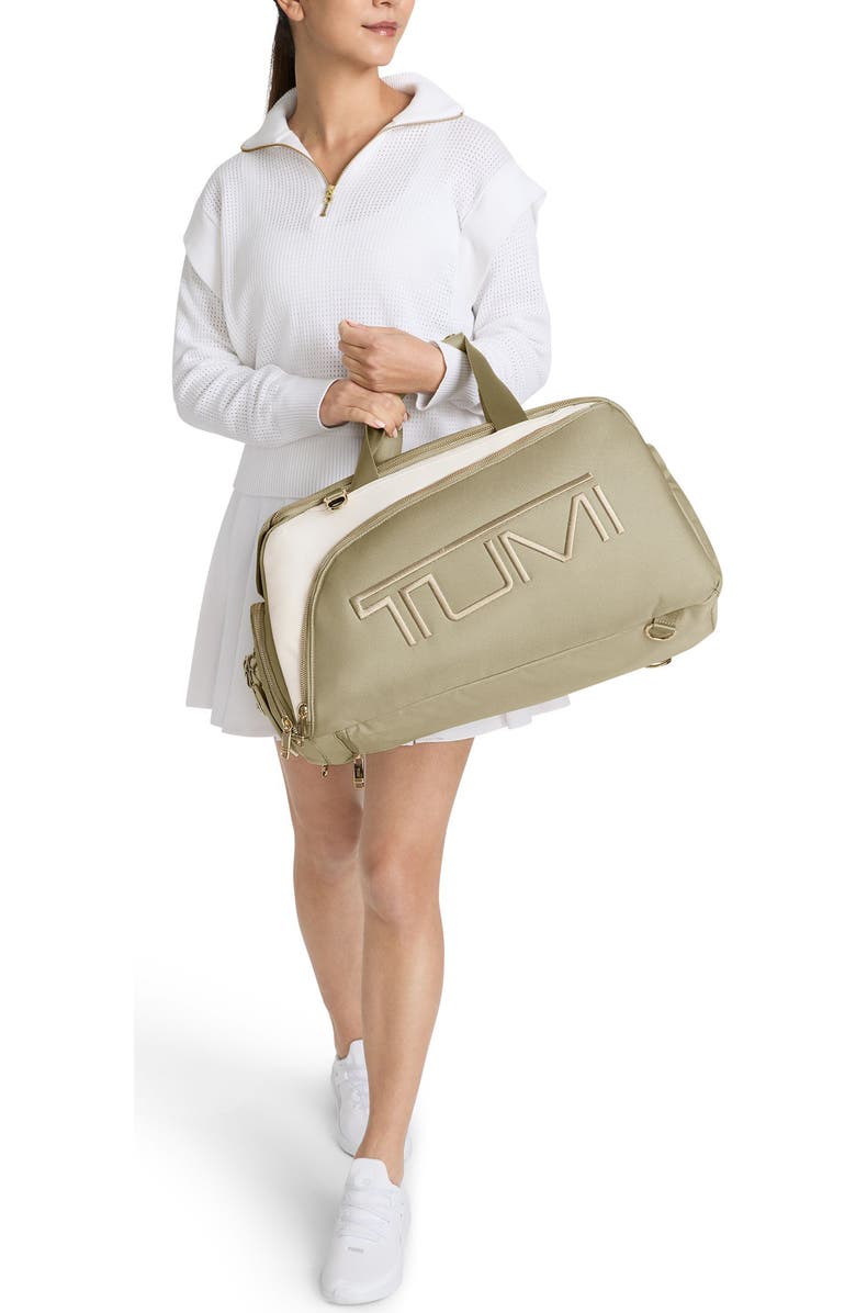 TUMI Golf Duffle Bag, Alternate, color, Off White/Tan