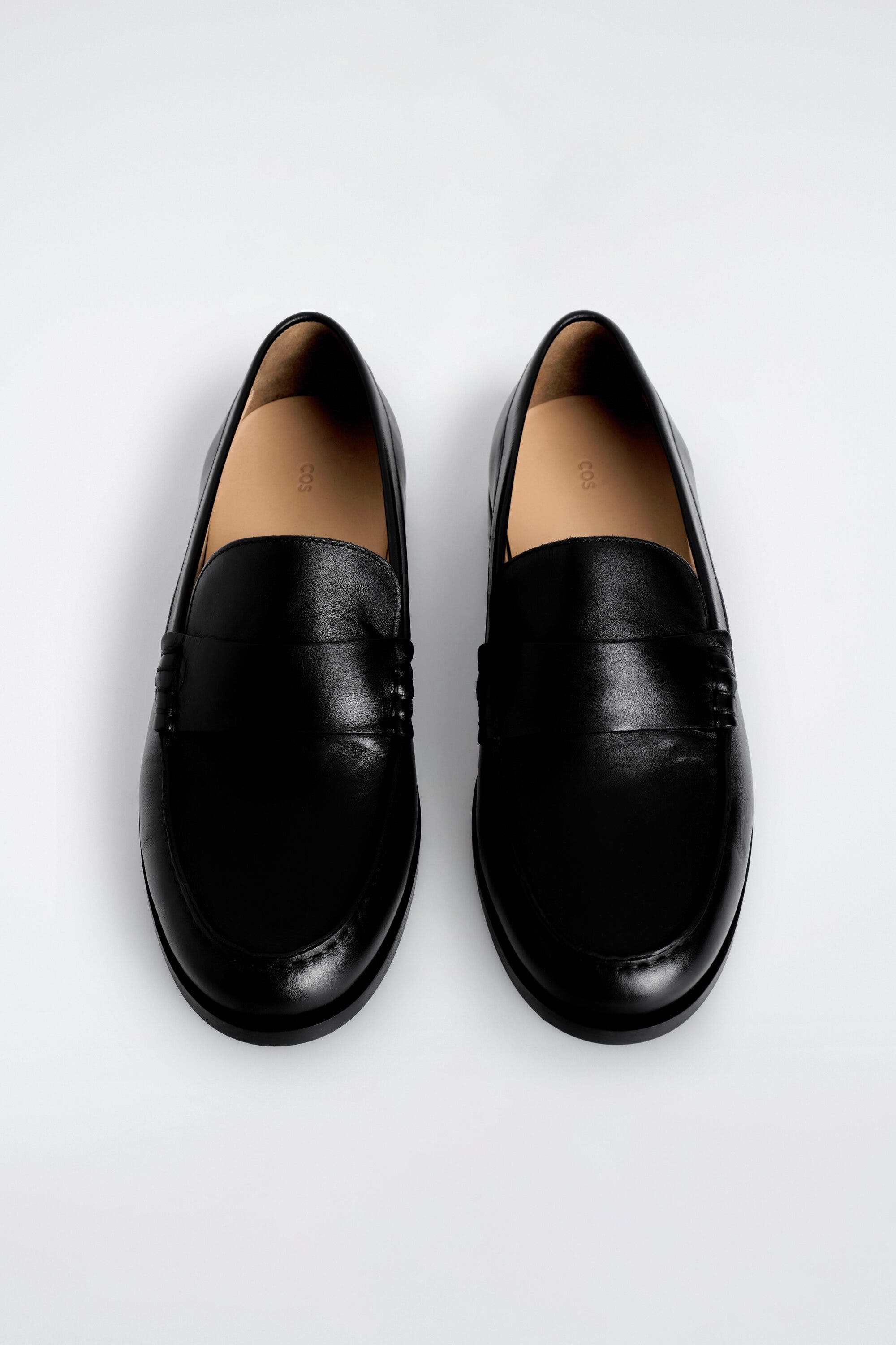 Leather Penny Loafers, Alternate, color, BLACK
