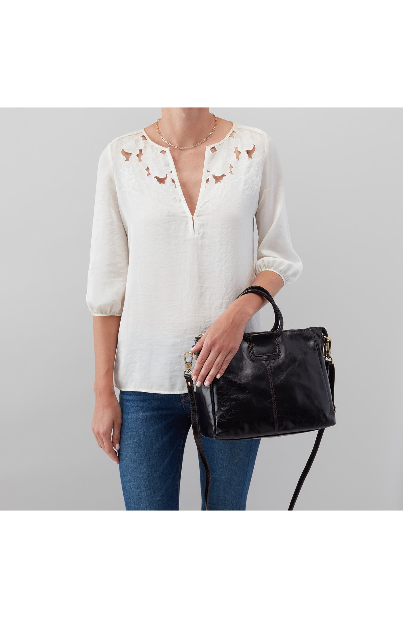 HOBO Medium Sheila Satchel, Alternate, color, Black