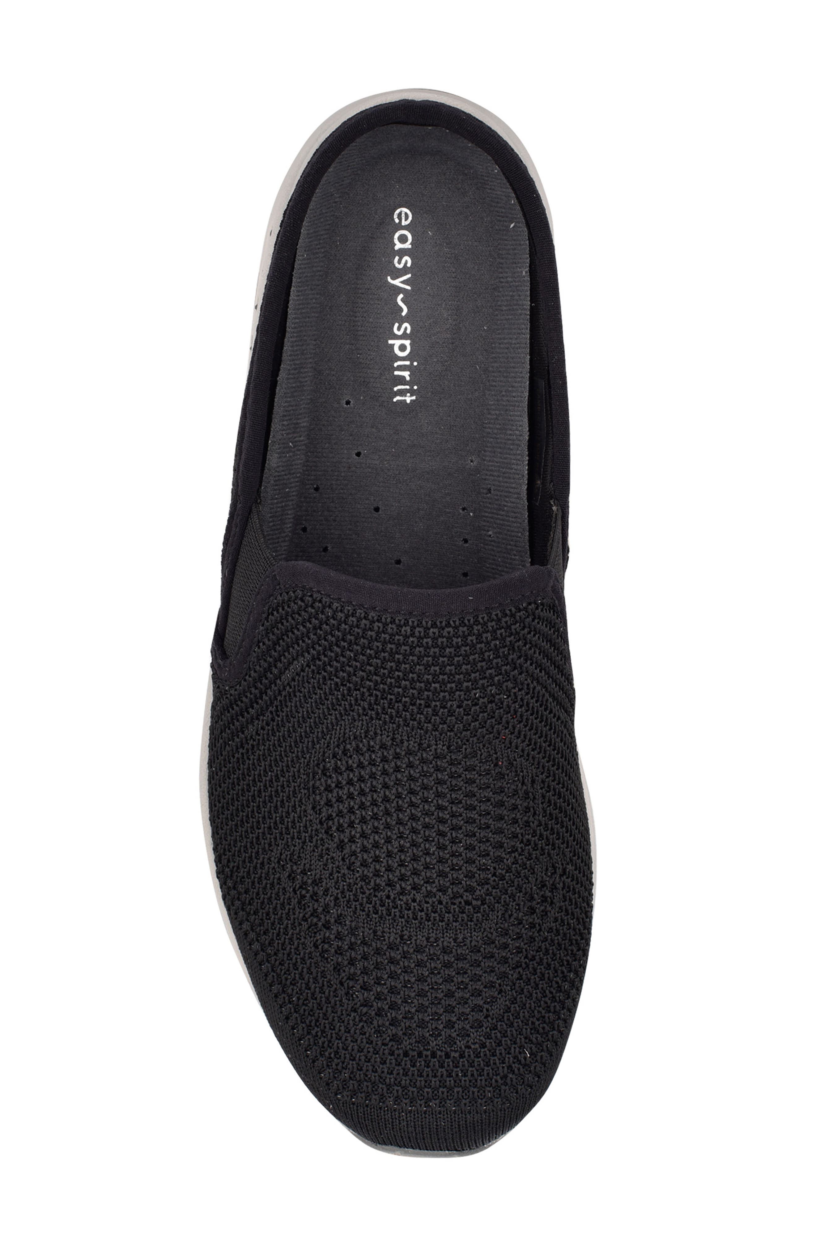 Easy Spirit Take Knit Slip-On Sneaker, Alternate, color, Black/ Black/ Black Fabric