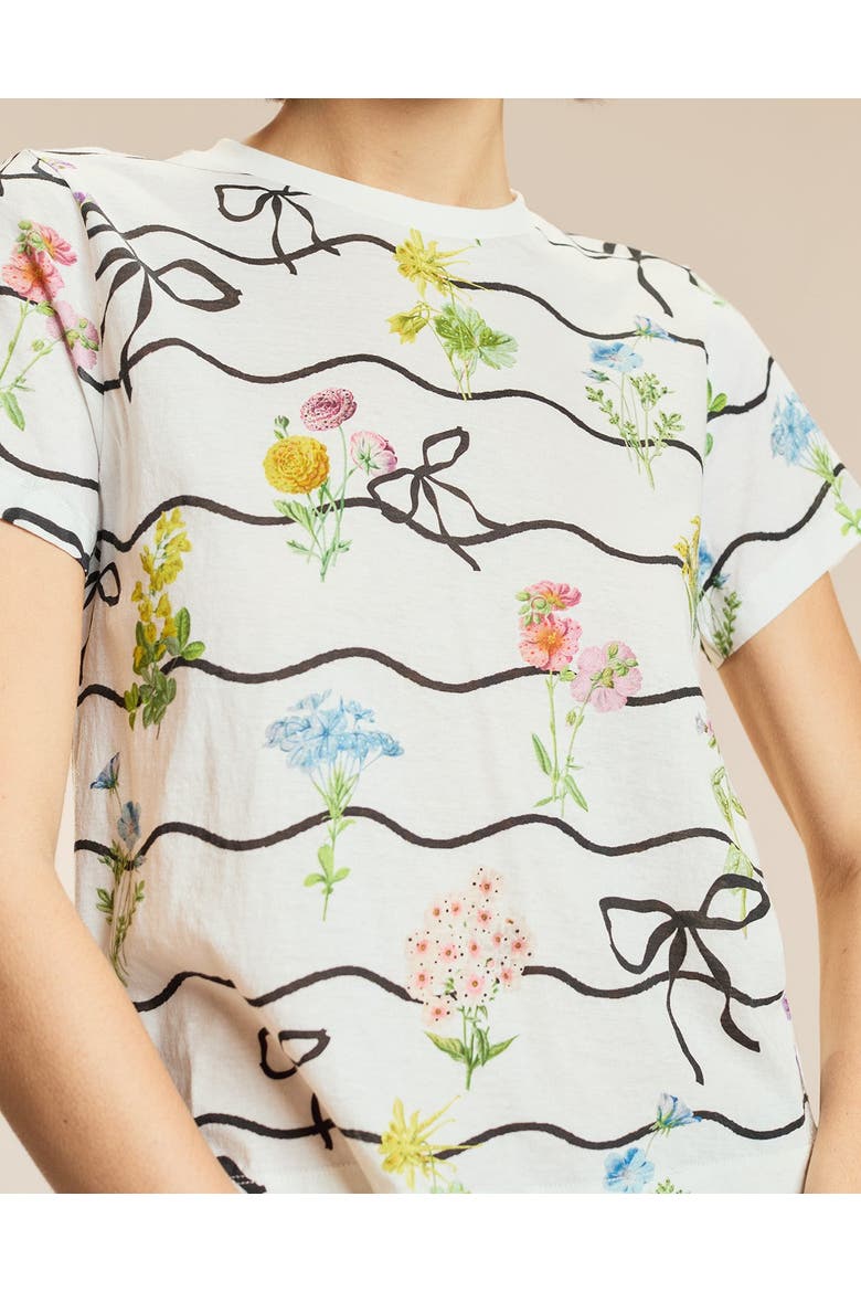 Everyday Tee, Alternate, color, White, Floral, Rainbow