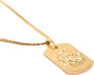 maje Zodiac sign plaque necklace