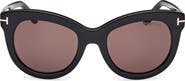 TOM FORD Odette 53mm Butterfly Sunglasses