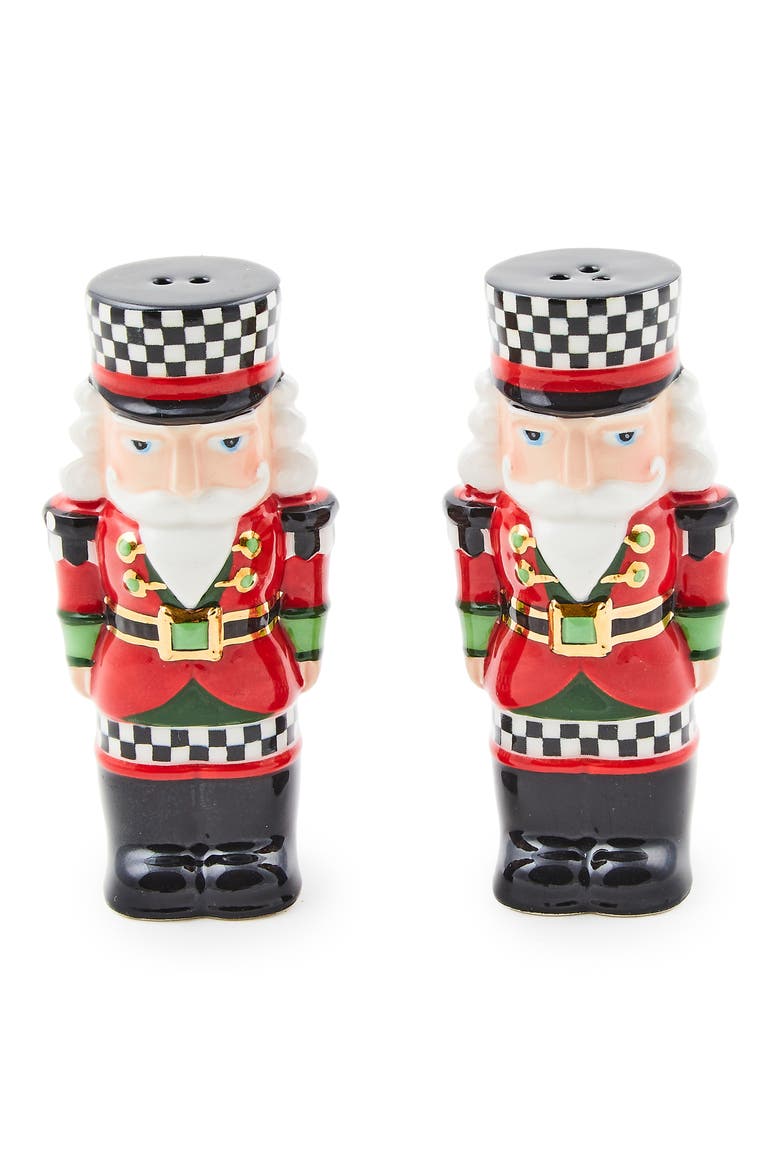 Classic Courtly Nutcracker Salt & Pepper Shakers, Main, color, RED