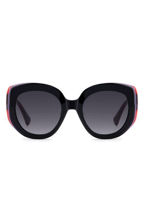 52mm Round Geometric Sunglasses