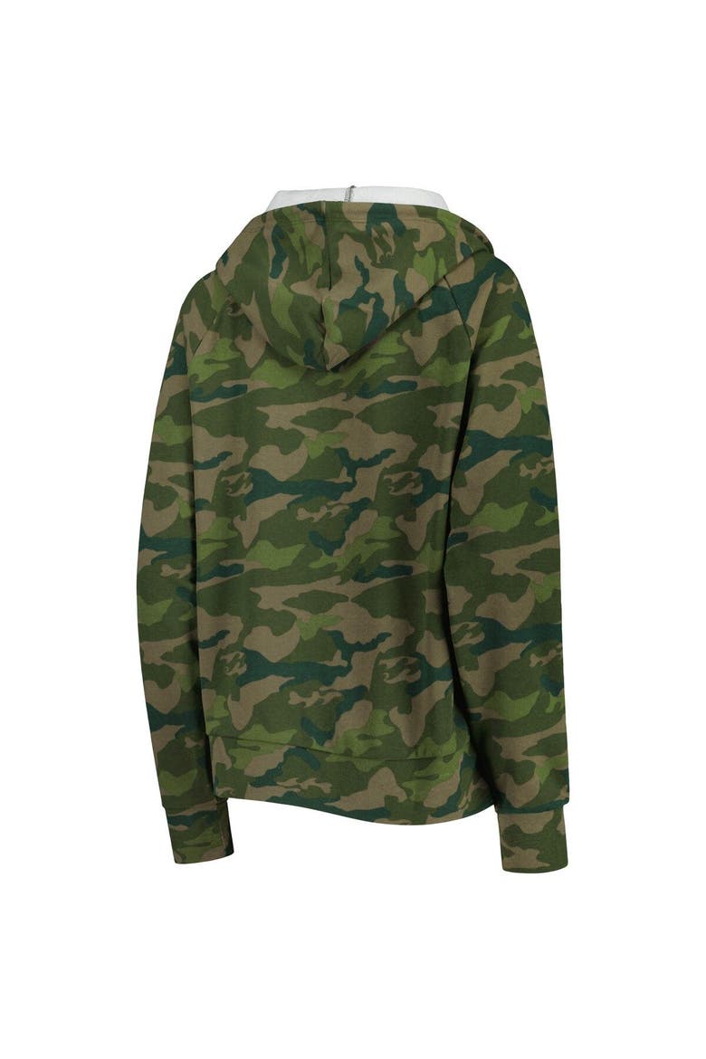 Women's New Era Camo Washington Commanders Raglan Full-Zip Hoodie, Alternate, color, Camo