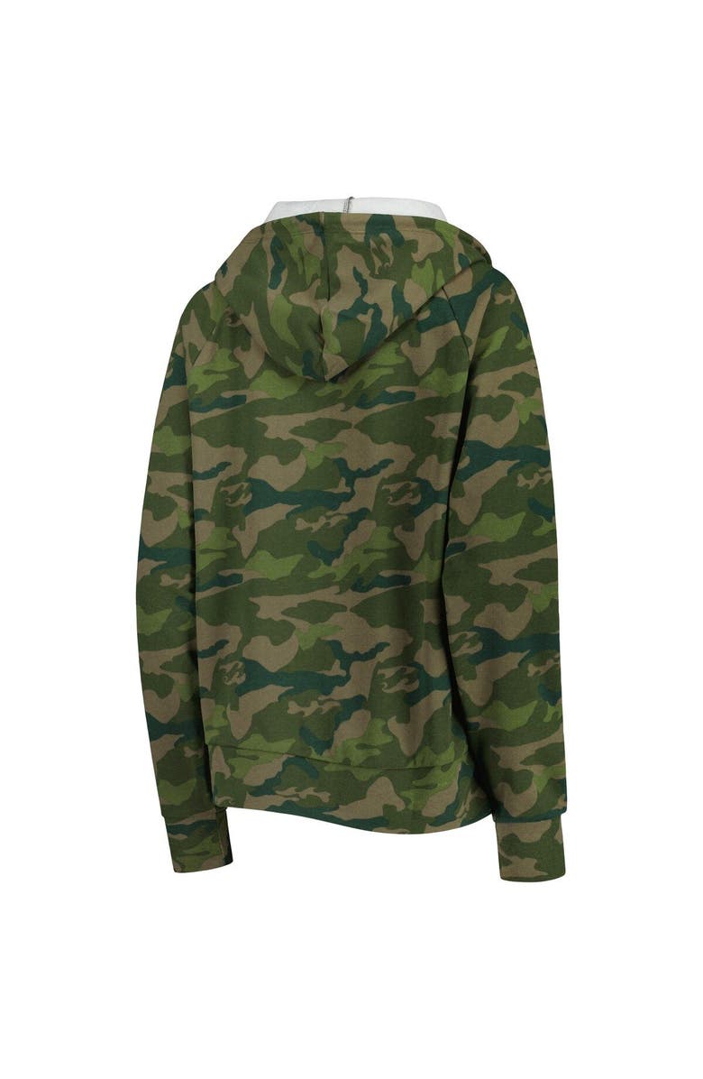 New Era Women's New Era Camo Washington Commanders Raglan Full-Zip Hoodie, Alternate, color, Camo